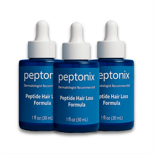 3 Bottles - Copper Peptides Hair Growth Serum